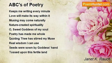 Discover the Magic of Poetry with Janet K. Rauch's 'ABC's of Poetry' ✨