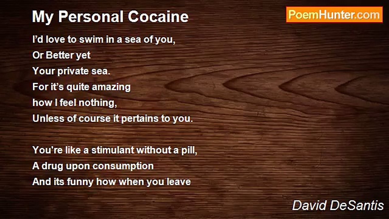 David DeSantis - My Personal Cocaine