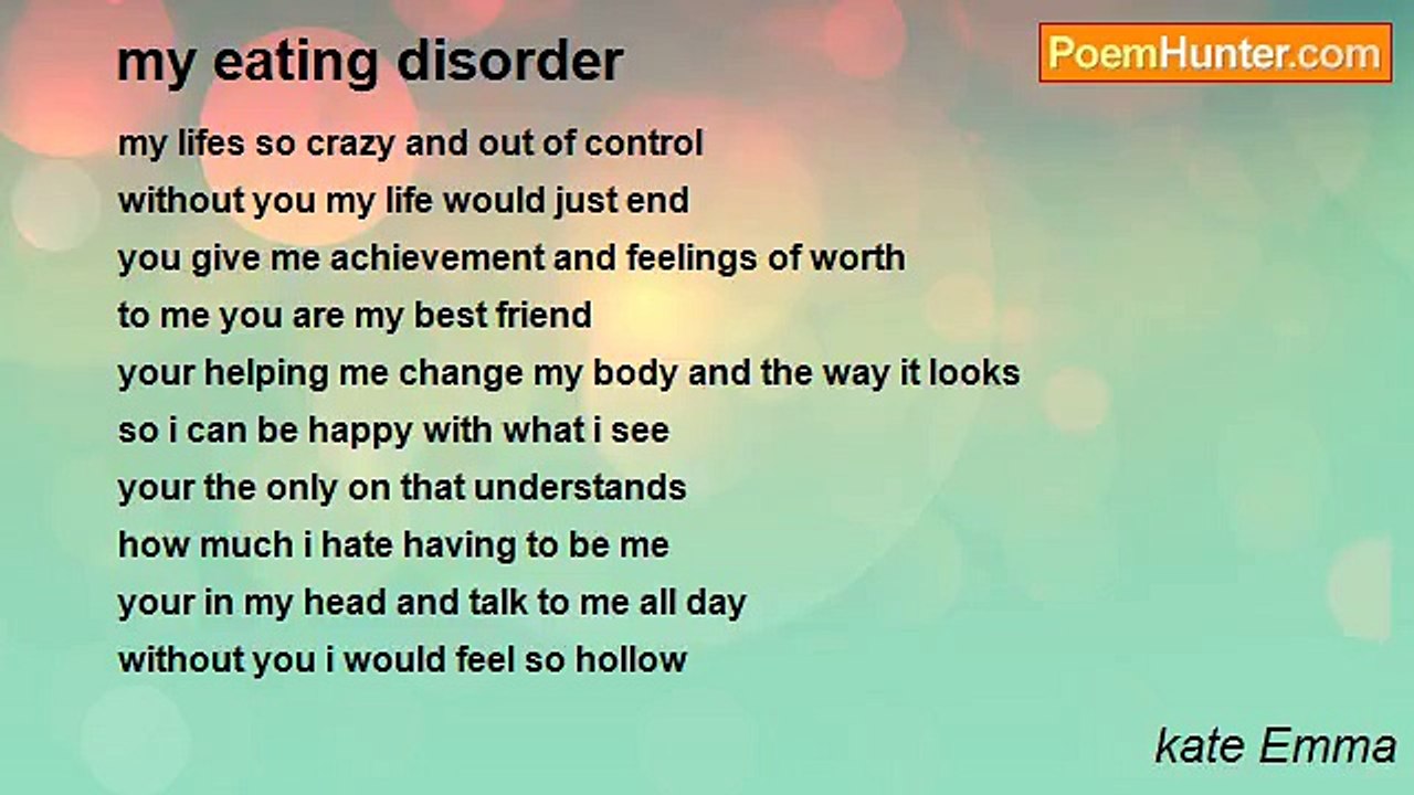 kate Emma - my eating disorder