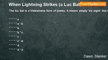 Dawn Slanker - When Lightning Strikes (a Luc Bat)