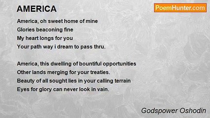Godspower Oshodin - AMERICA