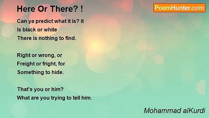 Mohammad alKurdi - Here Or There? !