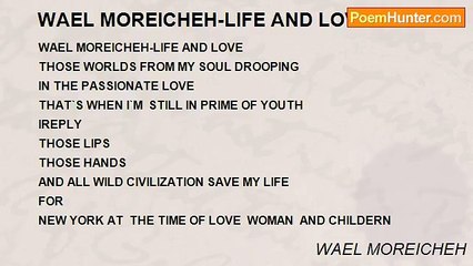 WAEL MOREICHEH - WAEL MOREICHEH-LIFE AND LOVE