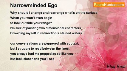 Elsa Bear - Narrowminded Ego