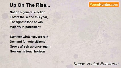 Kesav Venkat Easwaran - Up On The Rise...