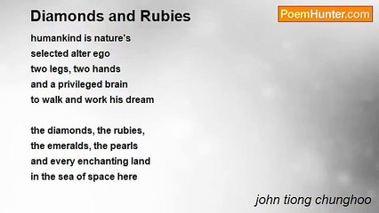 john tiong chunghoo - Diamonds and Rubies