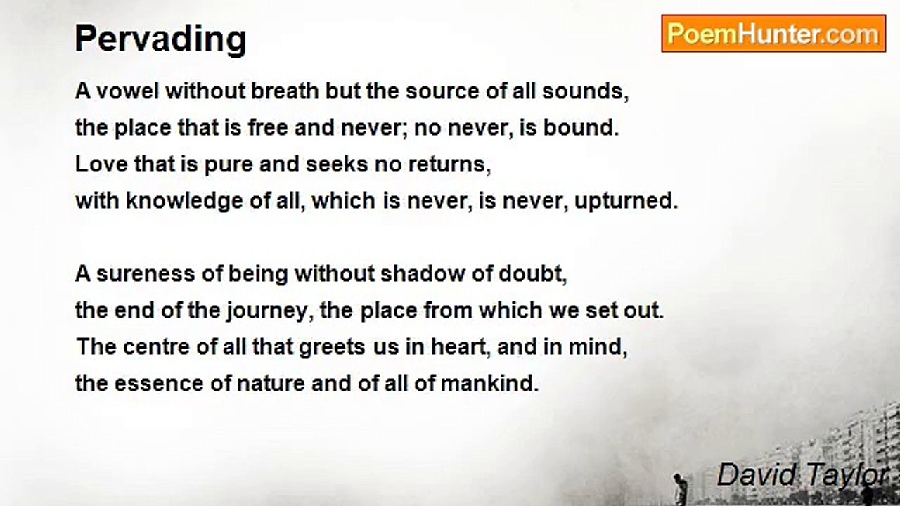 David Taylor - Pervading