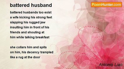 Antonio Liao - battered husband