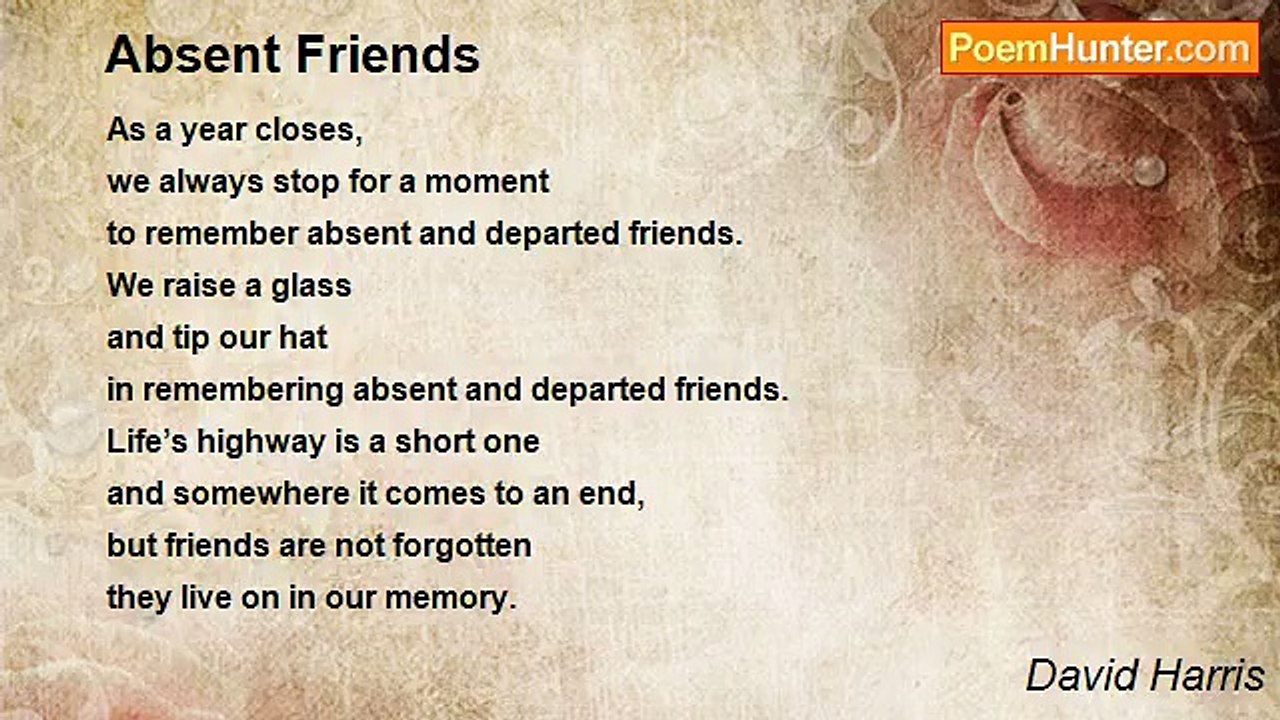 David Harris - Absent Friends