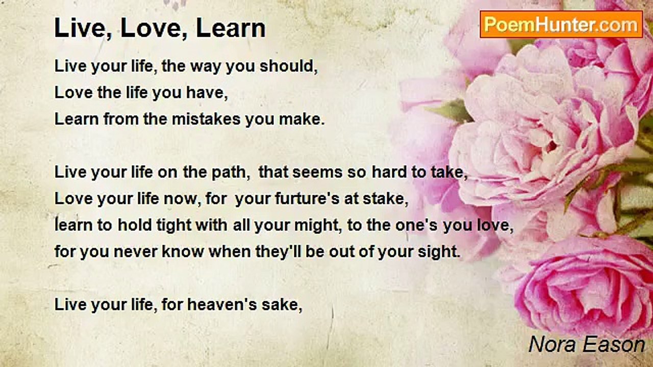Nora Eason - Live, Love, Learn