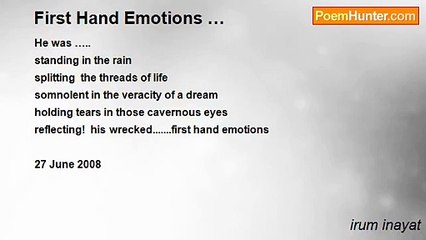 irum inayat - First Hand Emotions …