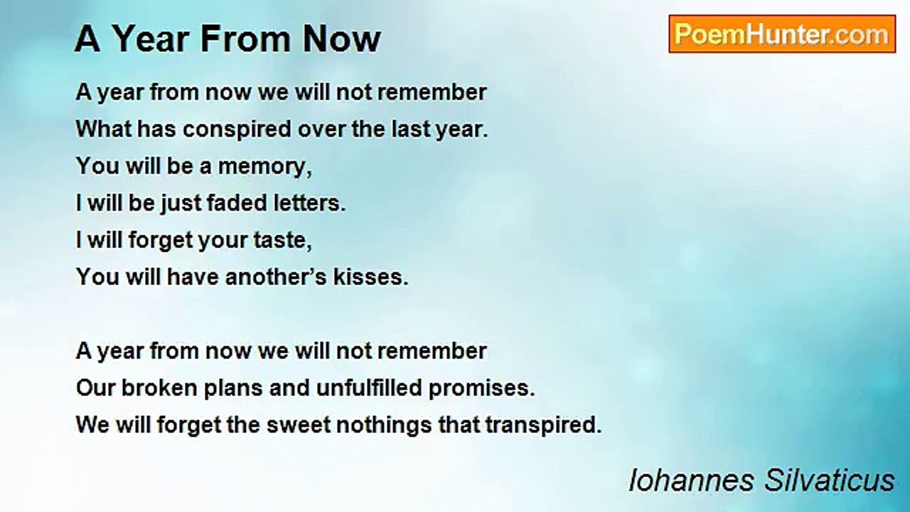 Iohannes Silvaticus - A Year From Now