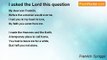 Franklin Spriggs - I asked the Lord this question