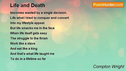 Compton Wright - Life and Death
