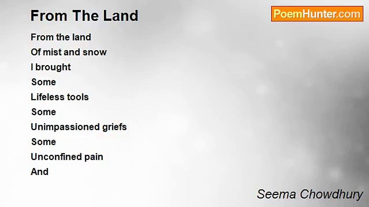 Seema Chowdhury - From The Land