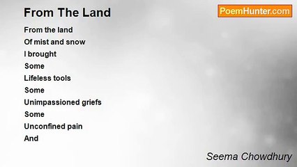 Seema Chowdhury - From The Land