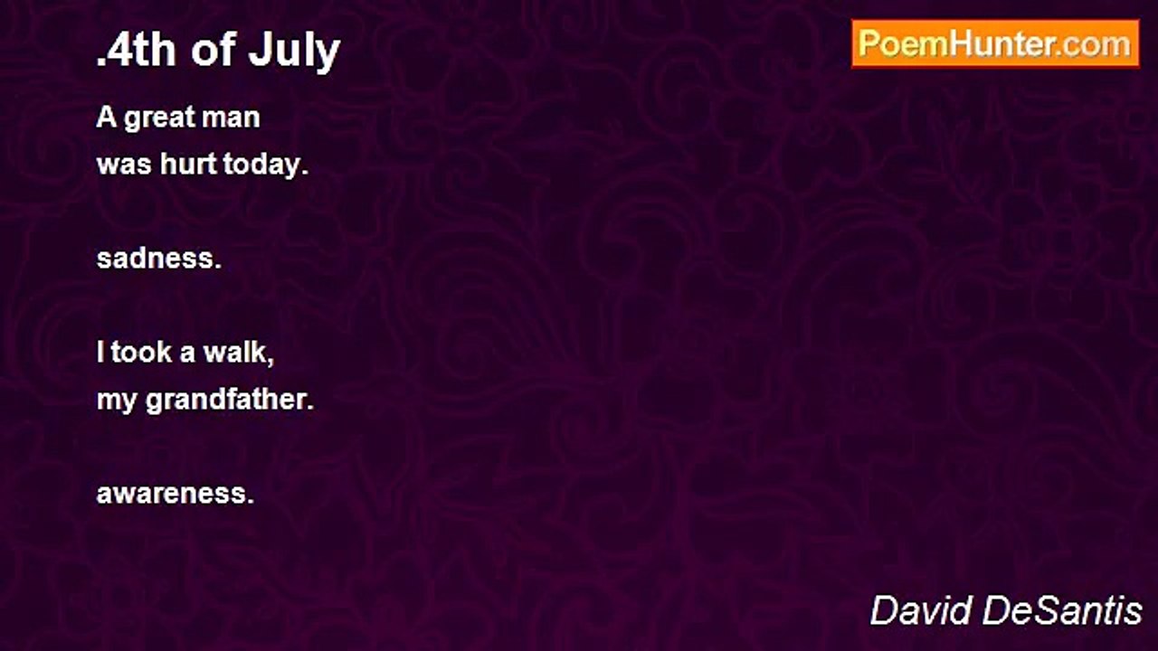 David DeSantis - .4th of July