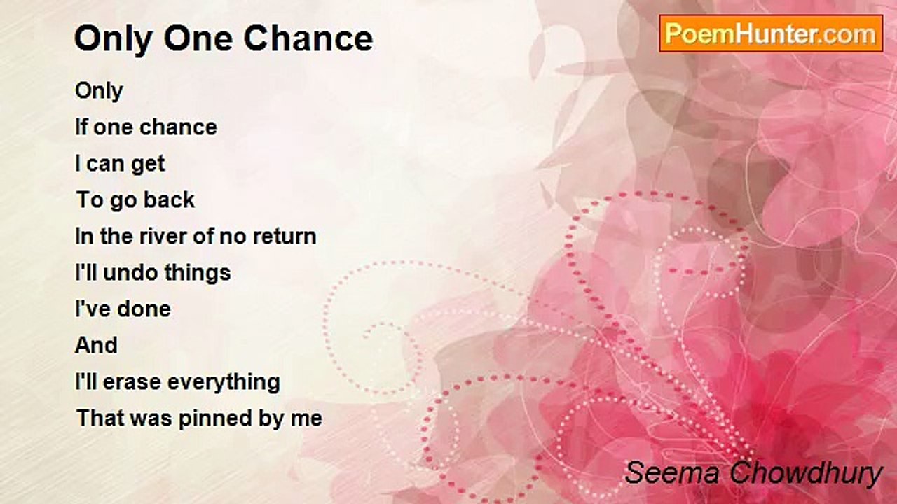 Seema Chowdhury - Only One Chance
