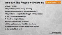LLM Mbatha - One day The People will wake up