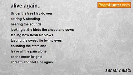 samar halabi - alive again..