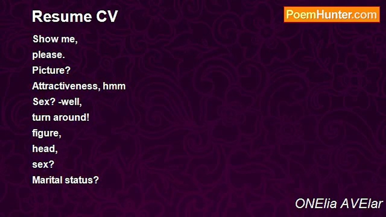 ONElia AVElar - Resume CV