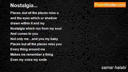 samar halabi - Nostalgia...