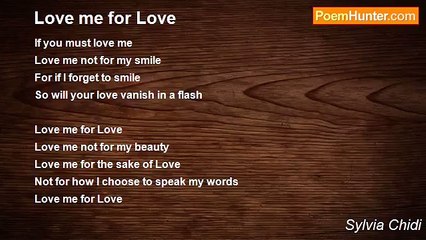 Sylvia Chidi - Love me for Love