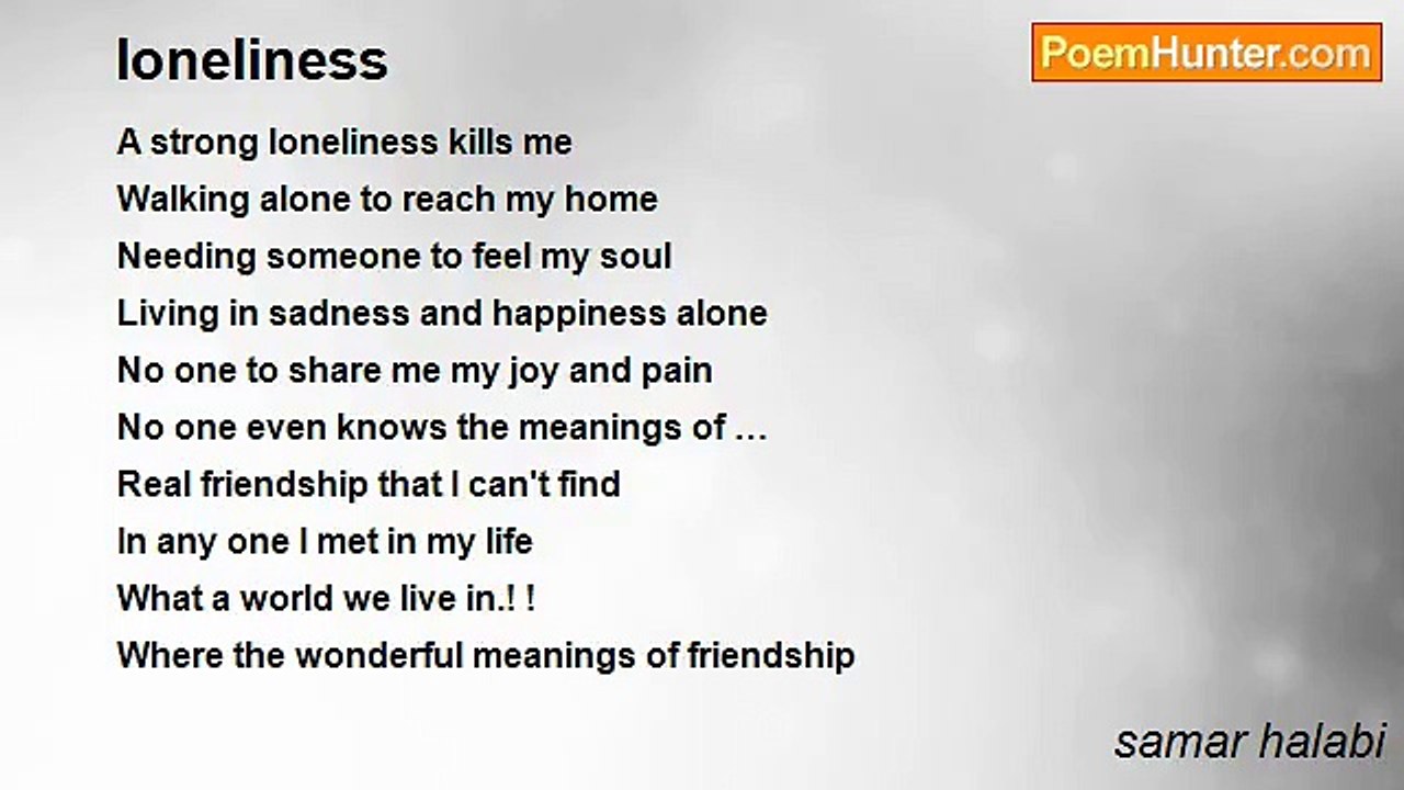 samar halabi - loneliness