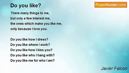 Javier Falcon - Do you like?