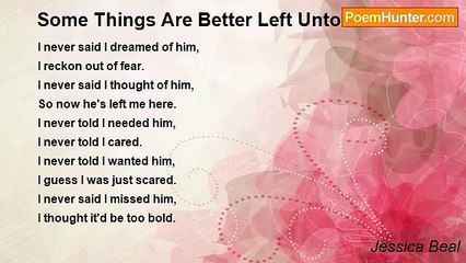 Jessica Beal - Some Things Are Better Left Untold