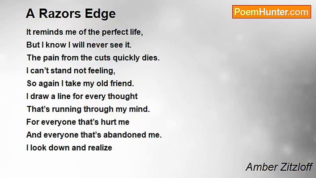 Amber Zitzloff - A Razors Edge