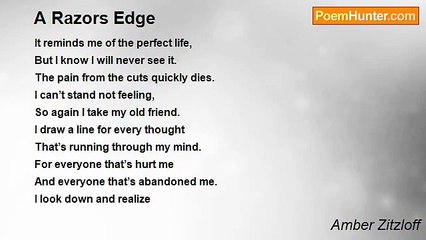 Amber Zitzloff - A Razors Edge