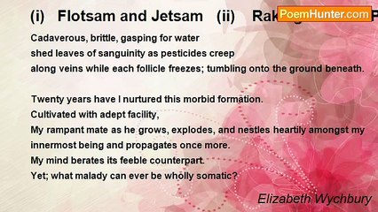 Elizabeth Wychbury - (i)   Flotsam and Jetsam   (ii)    Raking over the Past