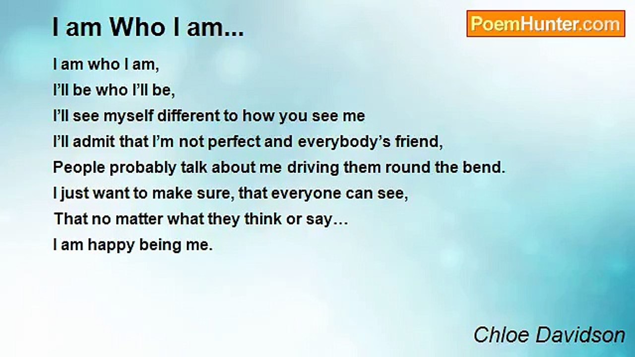 Chloe Davidson - I am Who I am...
