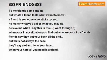 Joey Habib - $$$FRIENDS$$$