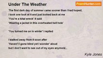 Kyle Jones - Under The Weather