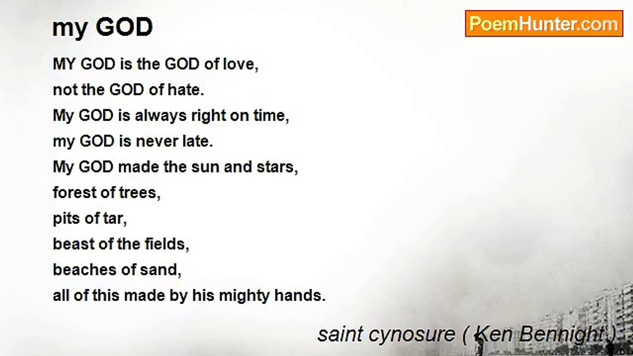 saint cynosure ( Ken Bennight ) - my GOD