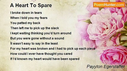 Payyton Egerstaffer - A Heart To Spare