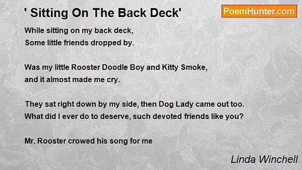 Linda Winchell - ' Sitting On The Back Deck'