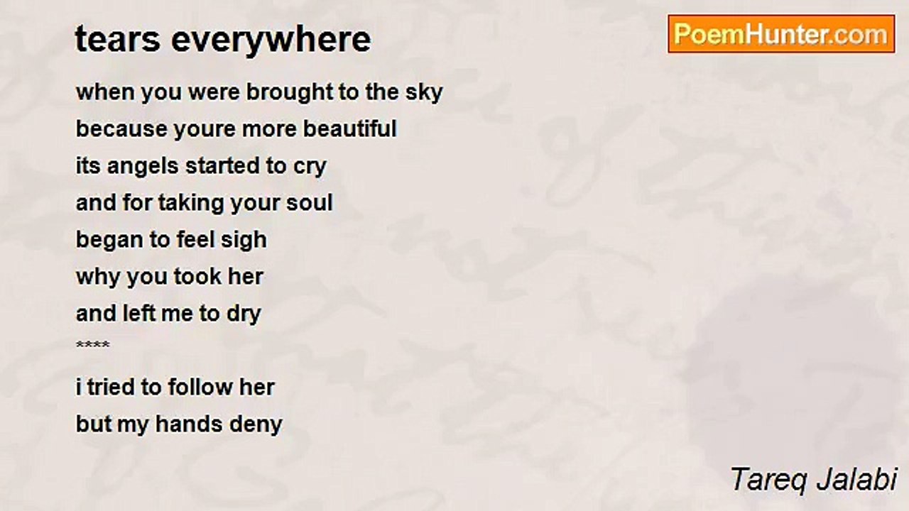 Tareq Jalabi - tears everywhere