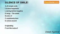 Deepti Agarwal - SILENCE OF SMILE!