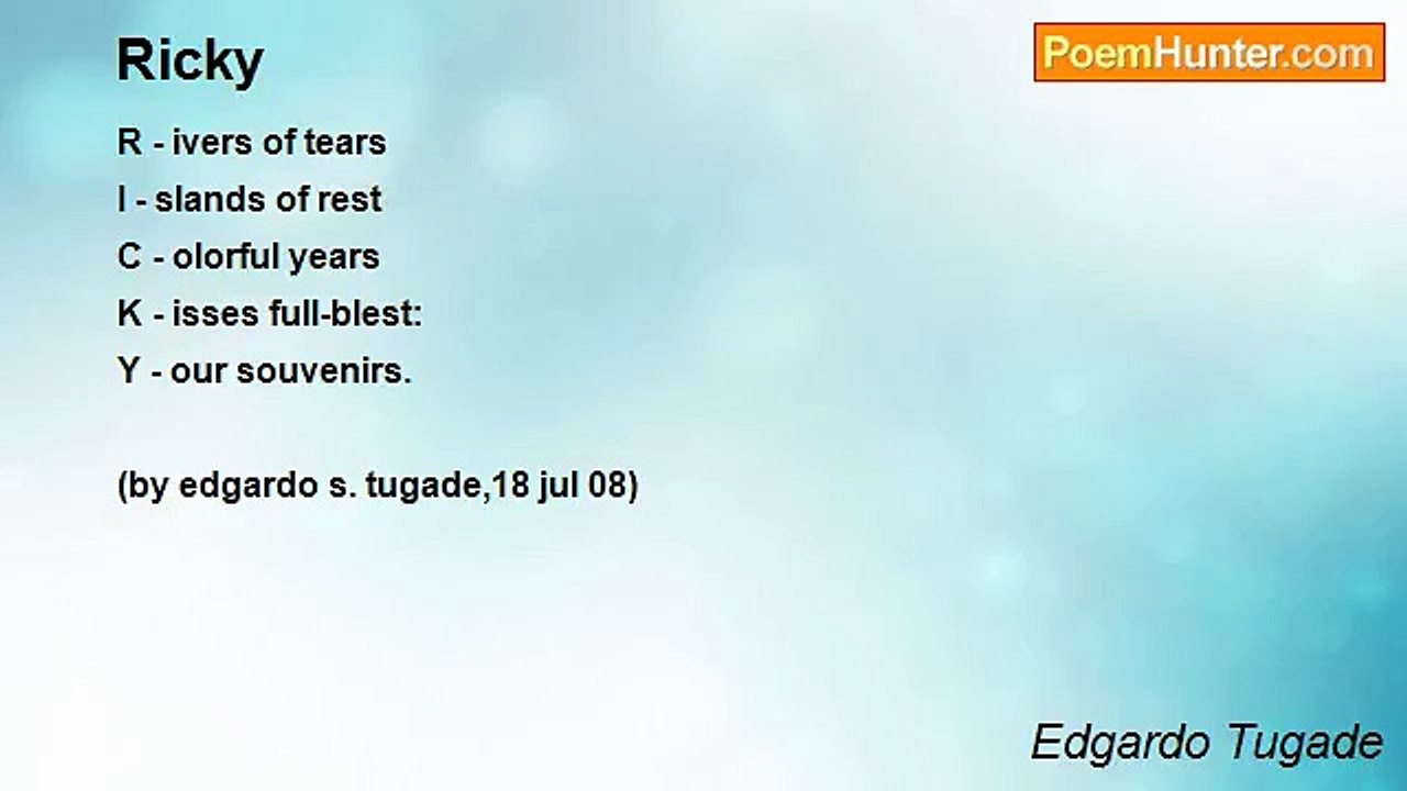 Edgardo Tugade - Ricky