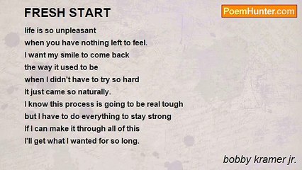 bobby kramer jr. - FRESH START