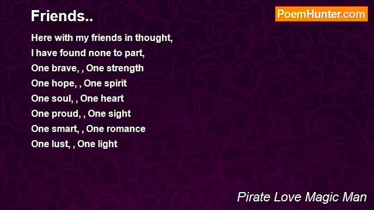 Pirate Love Magic Man - Friends..