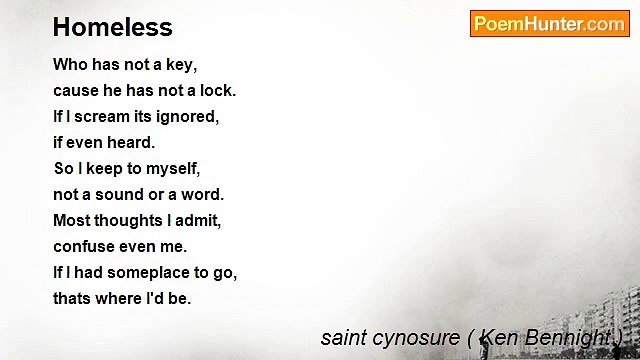 saint cynosure ( Ken Bennight ) - Homeless