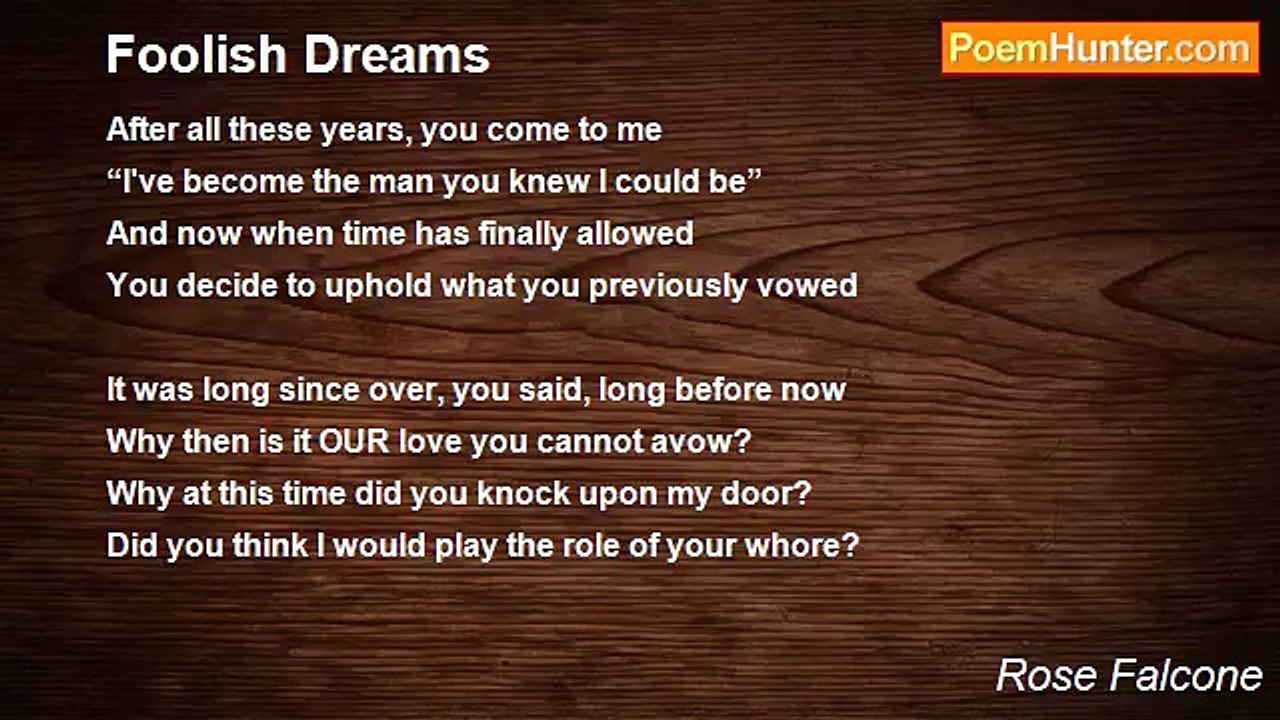 Rose Falcone - Foolish Dreams