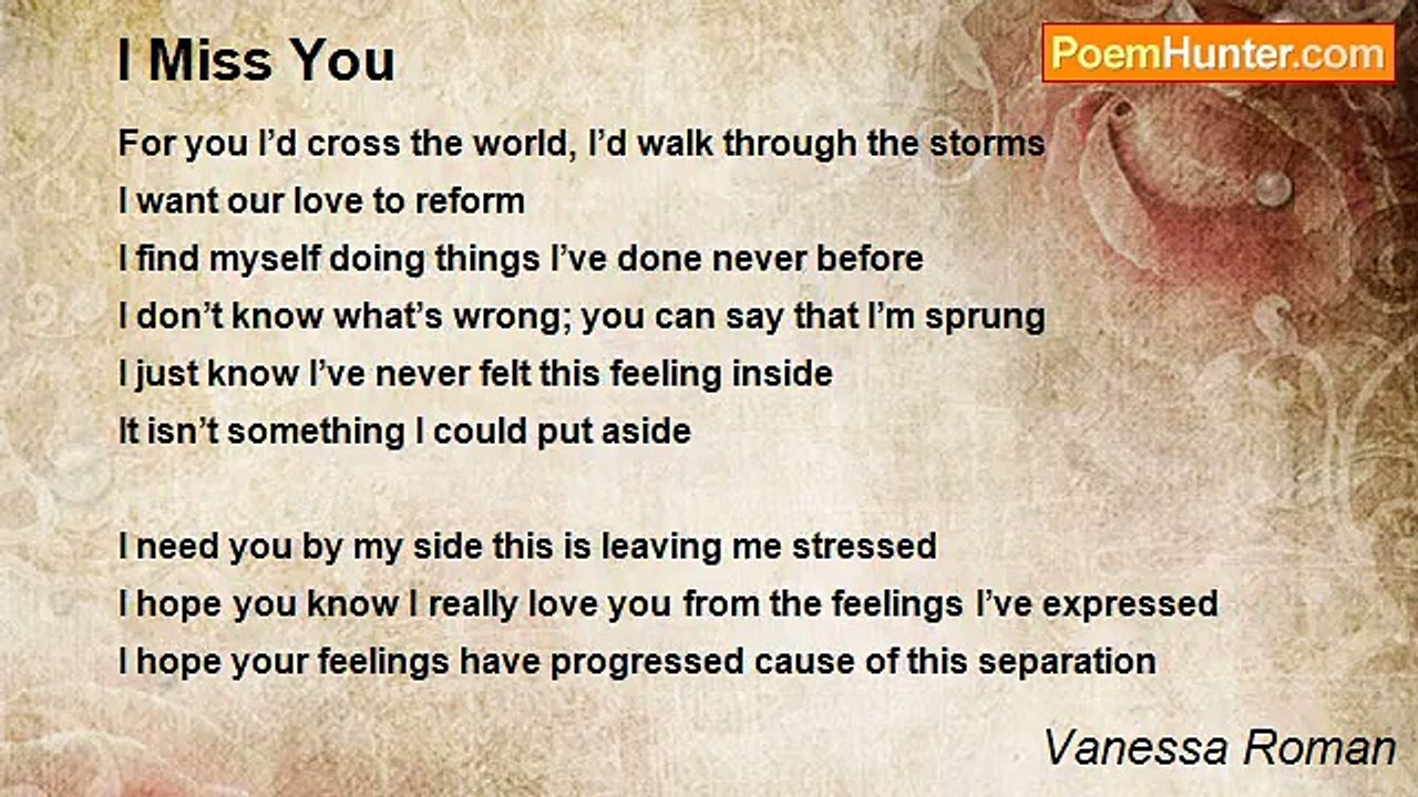 Vanessa Roman - I Miss You