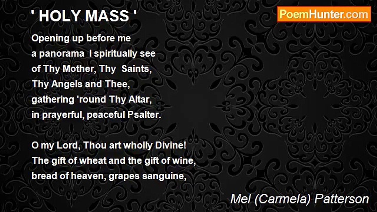 Carmela Patterson - ' HOLY MASS '