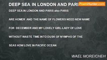 WAEL MOREICHEH - DEEP SEA IN LONDON AND PARIS also PARIS - WAEL MOREICHEH