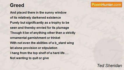 Ted Sheridan - Greed